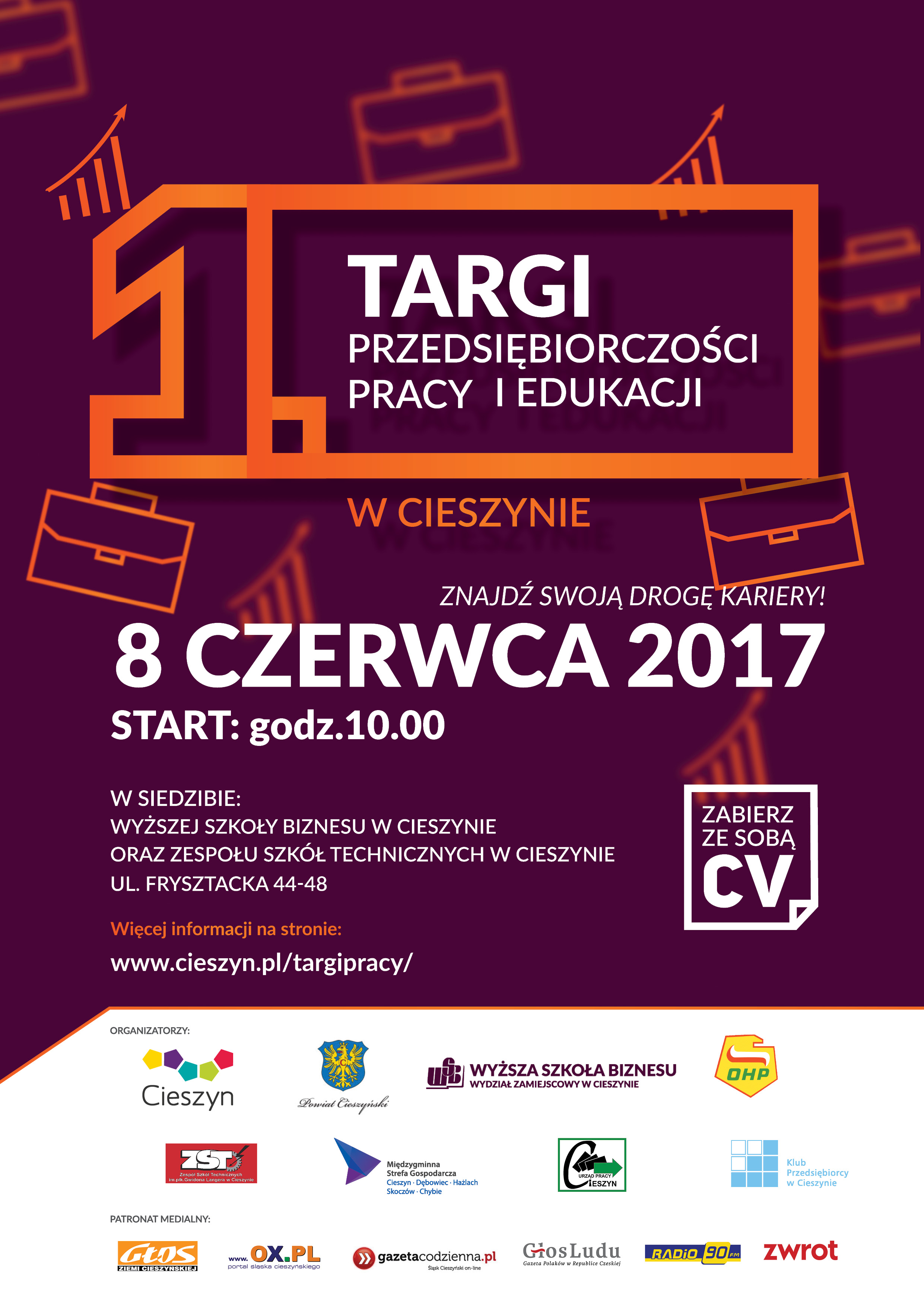 Plakat odnoszący się do targów pracy