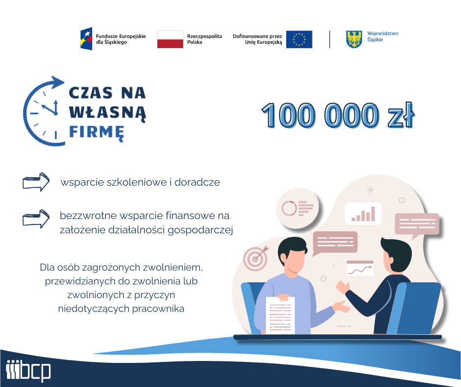 Czas na własną firmę - ulotka