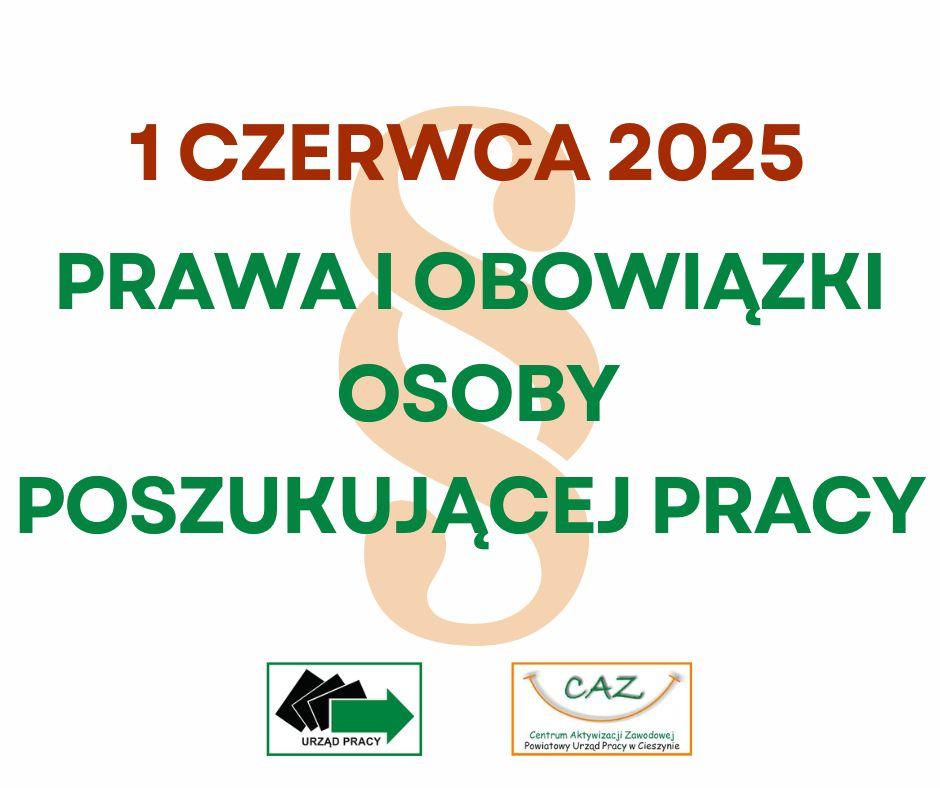 Zdjęcie artykułu Nowa informacja o warunkach zachowania statusu osoby poszukującej pracy a także przysługujących prawach i  obowiązkach oraz formach pomocy wynikających z ustawy o rynku pracy i służbach zatrudnienia