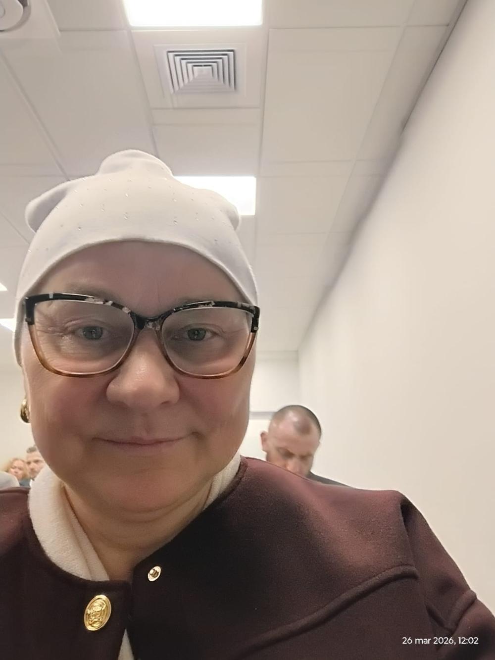 Zdjęcie przedstawiające Dyrektor Powiatowego Urzędu Pracy w Cieszynie, Panią Annę Stefaniak-Baczę.