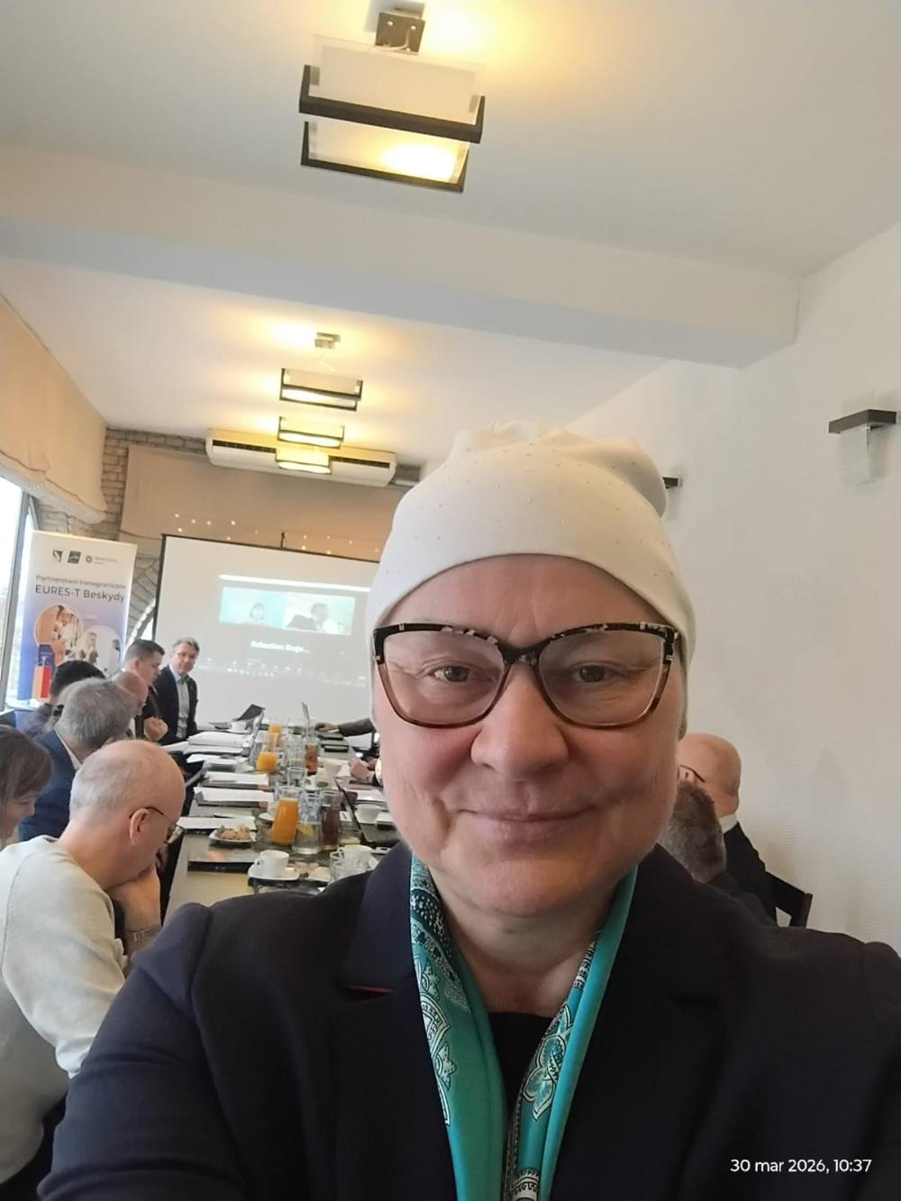 Dyrektor Powiatowego Urzędu Pracy w Cieszynie na spotkaniu partnerstwa Eures-T Beskydy.
